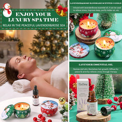 Indulge Her This Christmas: Personalized Spa Bath Set - Perfect Secret Santa Gift for Women, Ideal Self-Care Relaxation Package for Mum, Sister, Wife, or Friend!