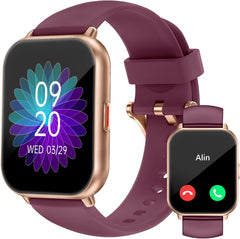 Smart Watch Answer Dial Call,Smart Watches for Women Men HD Touch Screen Fitness Watch with Spo2-Monitor Heart Rate Sleep Monitor Pedometer Watch Multi Sports Mode for Android Ios