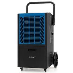 66 L/Day Industrial Dehumidifier with Pump for Basement Drying Clothes