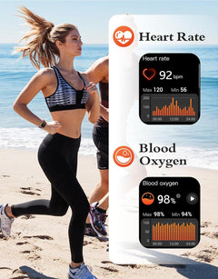 Smart Watch Answer Dial Call,Smart Watches for Women Men HD Touch Screen Fitness Watch with Spo2-Monitor Heart Rate Sleep Monitor Pedometer Watch Multi Sports Mode for Android Ios