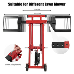 Lawn Mower Lift Jack with Wheels for Garden Tractors