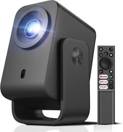 C1 Portable Projector for Home Cinema & Bedroom, Native 1080P 4K Supported Mini Projector, Licensed Google TV & Netflix, Wifi, Bluetooth, Auto Focus Smart Projector