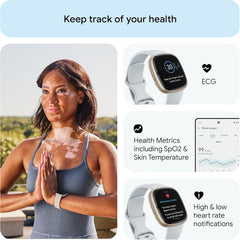 Google  Sense 2 Smartwatch - Advanced Health & Fitness Tracker with Built-In GPS, 6-Day Battery Life, Compatible with iOS & Android
