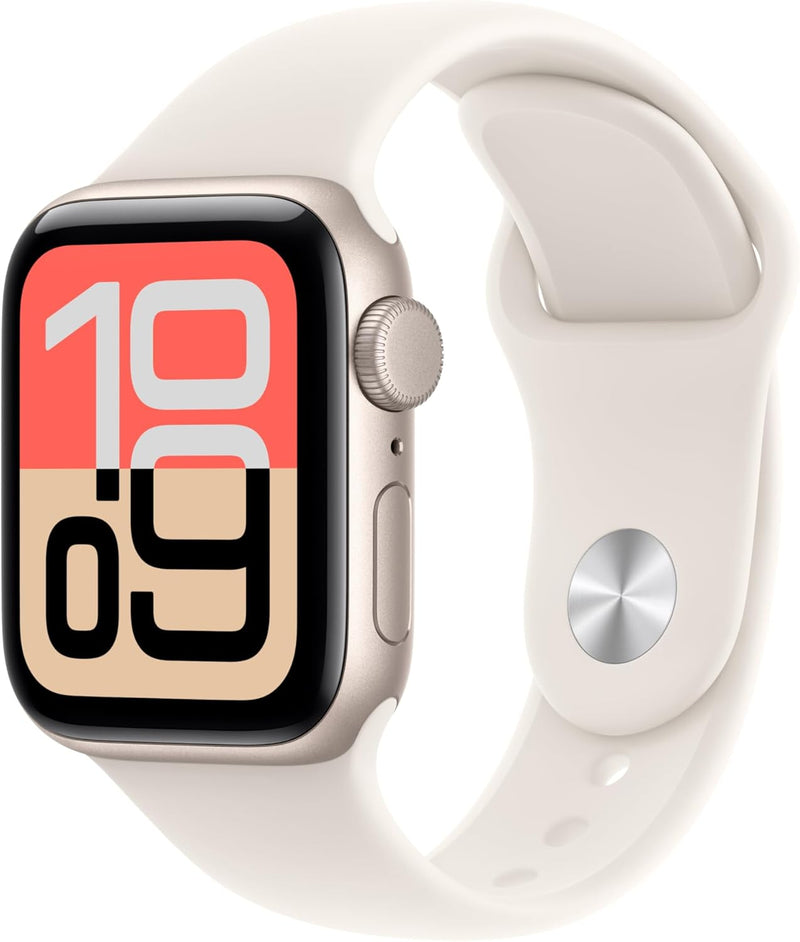 Watch SE 3 GPS 40mm - Starlight Aluminium Case & Sport Band, Fitness & Sleep Tracking, Heart Rate Monitor, Always-On Display, Water Resistant