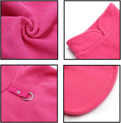 - Fleece Vest Sweater with Leash Ring - Soft Lightweight Breathable for Puppies Small Medium Dogs, Kitten, Cats, Chihuahua - Warm for Fall/Autumn/Winter (Pink, L (10-16Lbs))