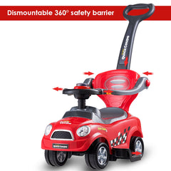 Kids 3 in 1 Ride on Car with Push Handle