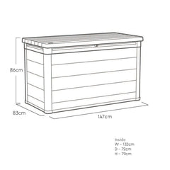 Ashwood Signature 870 Litre (230 Gallon) Outdoor Storage Deck Box