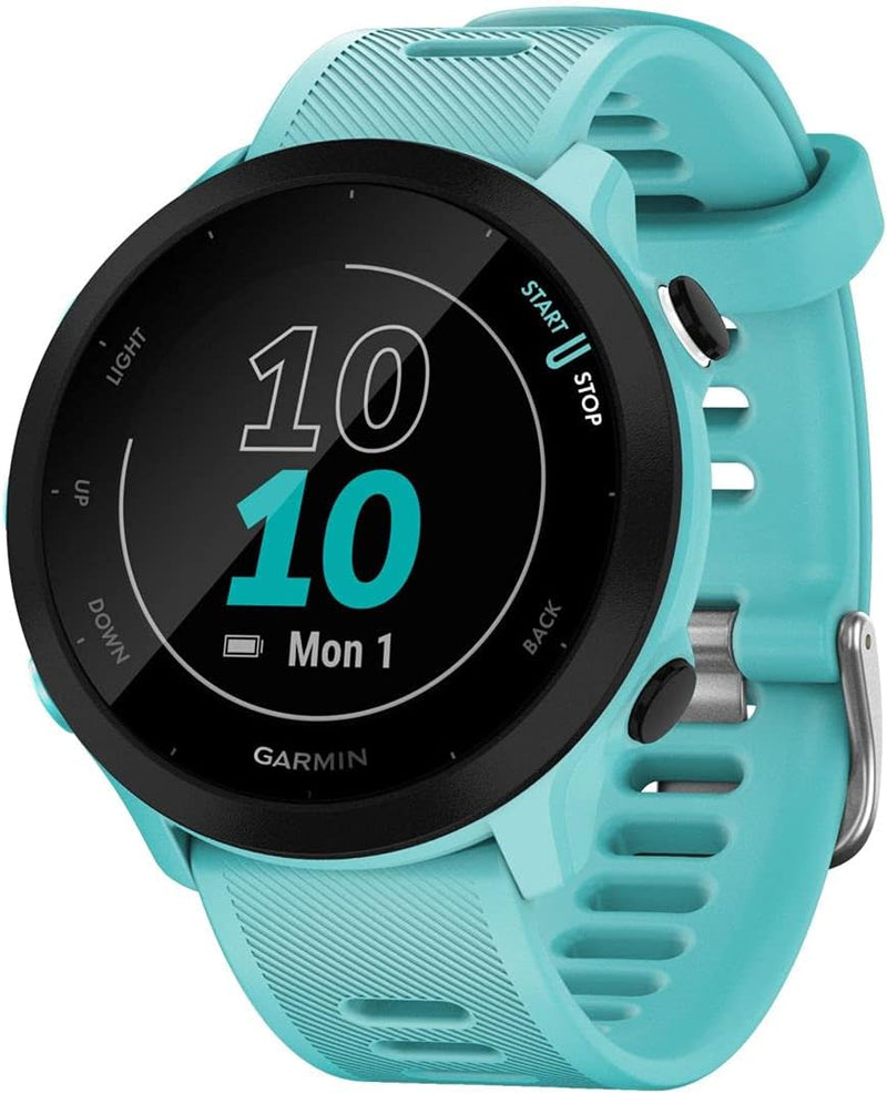 Forerunner 55: Lightweight GPS Running Smartwatch with Training Guidance and Safety Features