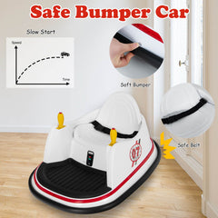Kids Ride-On Bumper Car with Colorful Flashing Lights and Music