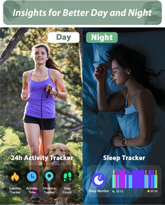 Stylish Smart Watch for Women - Alexa Built-In, HD Display, Heart Rate & Sleep Tracker, 120 Sports Modes, 3ATM Waterproof, Compatible with iPhone & Android