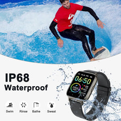 All-in-One Smart Watch & Fitness Tracker - 1.69" Touch Screen, Heart Rate & Sleep Monitor, IP68 Waterproof, Perfect for Men & Women, Compatible with iOS & Android