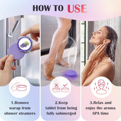 Aromatherapy Shower Steamers Gift Set for Women - Perfect Birthday & Christmas Stocking Fillers - 8 Scents for Spa & Stress Relief - Ideal for Mum, Nanny, Girls & Teens