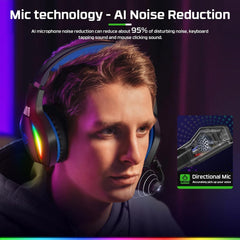 FC100 Gaming Headset for PS4, PS5, PC, Xbox, Switch, Gamer Headset with Mic, Gaming Headphones with Microphone, Noise Cancelling Headphones with 3.5Mm Jack