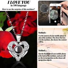 Preserved Real Rose Gifts for Women,Mum,Wife,Eternal Flowers Rose with I Love You Necklace in 100 Languages,Gifts for Her on Birthday, Anniversary, Valentine'S Day, Mother'S Day, Christmas