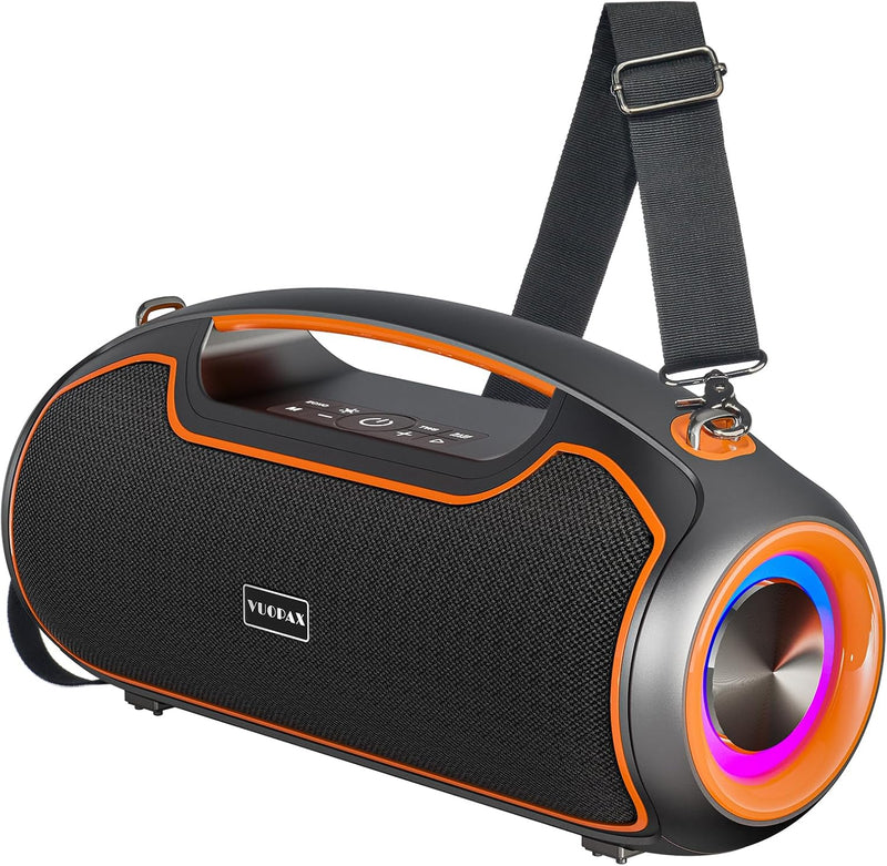 Powerful Portable Bluetooth Speakers - 200W Peak Sound, Deep Bass, Waterproof, 24H Playtime, Perfect for Parties!