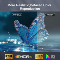【Officially-Licensed APP & Auto Focus & Keystone】Mini Smart 4K Projector,  1000 ANSI Full HD 1080P Wifi 6 Bluetooth Portable Projector, Movie Projectors for Bedroom/Outdoor/Phone