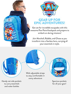 Backpack | Chase Rubble Marshall Boys Rucksack | Kids School Bag