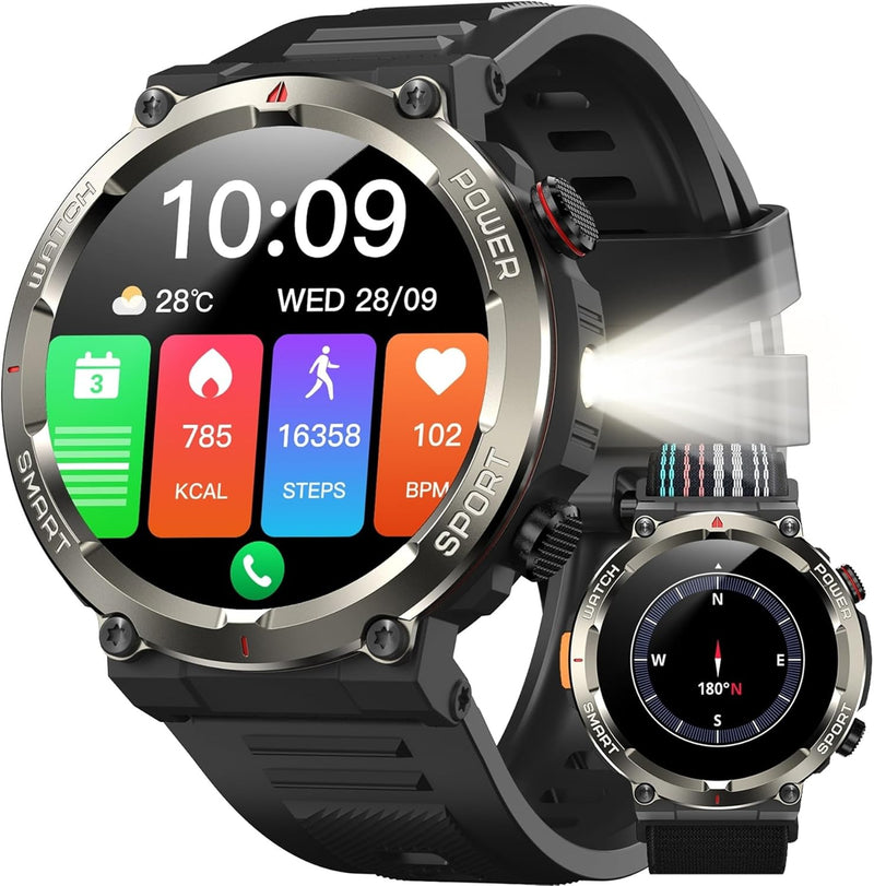Military Smart Watch for Men Answer/Make Call,1.45