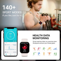 Smart Watch for Women Men Answer/Make Call, 1.85" Touchscreen Fitness Tracker with Heart Rate Blood Pressure Sleep Monitor, 140+ Sport Modes Smartwatch, IP68 Waterproof Fitness Watch for Android Ios