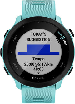 Forerunner 55: Lightweight GPS Running Smartwatch with Training Guidance and Safety Features