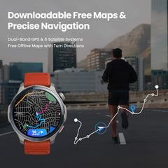 Balance 2 Smart Watch for Men - 47mm AMOLED Display, GPS, 21-Day Battery, 170+ Sport Modes, Heart Rate & Sleep Tracking