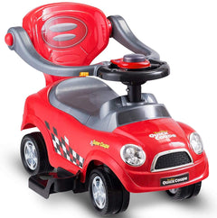 Kids 3 in 1 Ride on Car with Push Handle