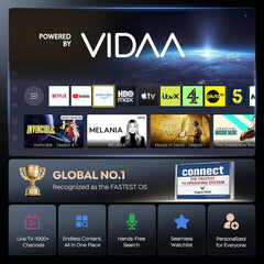 Projector 4K with VIDAA Os【Netflix Included & Live Channels】36W 3D Dolby Audio, 1400 ANSI FHD 1080P, HDR 10  Smart Home Cinema Projector, AI Auto Image, Wifi 6, Bluetooth Projectors for Bedroom