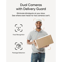 2K Video Doorbell E340 8GB Local Storage with Chime - No Monthly Fees