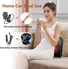 3D Deep Tissue Back and Neck Massager with Heat - Shiatsu Massage Pillow for Ultimate Relaxation, Perfect Gift for Men and Women with Remote Control