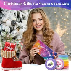 Aromatherapy Shower Steamers Gift Set for Women - Perfect Birthday & Christmas Stocking Fillers - 8 Scents for Spa & Stress Relief - Ideal for Mum, Nanny, Girls & Teens