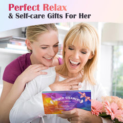 Aromatherapy Shower Steamers Gift Set for Women - Perfect Birthday & Christmas Stocking Fillers - 8 Scents for Spa & Stress Relief - Ideal for Mum, Nanny, Girls & Teens