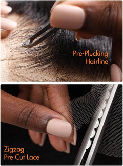 20 Inch Glueless Wigs Human Hair Pre Plucked Pre Cut Wear and Go Glueless Wig 6X5 Deep Wave 200% Density HD Lace Front Wigs Human Hair for Black Women Lace Closure Wig for Beginners