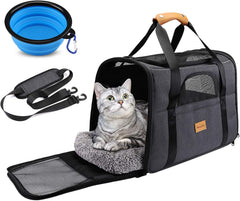 Travel in Style: Airline Approved Portable Cat Carrier with Comfort Features for Cats & Small Dogs