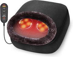 2-in-1 Shiatsu Foot & Back Massager with Heat - Ultimate Kneading Comfort for Feet & Back, Perfect Gift for Men & Women