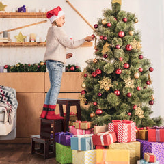 Folding 3 Tier Step Stool Wooden Folding Stepladder Shelf