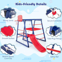 7 in 1 Kids Jungle Gym Set for Toddlers Ages 3-7