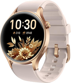 Stylish Smart Watch for Women - Make Calls, Monitor Fitness & Health, 1.32'' AMOLED Display, 110+ Sport Modes, Waterproof, Compatible with iPhone/Samsung/Android