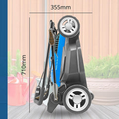 15'' / 38Cm 1600W Electric Lawnmower with Rear Roller with Mulching Feature 40 Litre Collection Bag and 5 Cutting Heights with 10M Power Cable