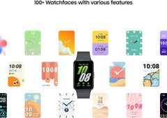 Galaxy Fit3 Smart Watch - Advanced Fitness Tracker & Health Monitor with 3-Year Extended Warranty (UK Version) - Sleek Black Design