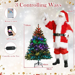 Artificial Christmas Tree Hinged Xmas Tree with Branch Tipsa and Natural Pine Cones