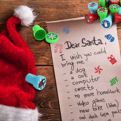 Christmas Stamps for Kids, 30Pcs Assorted Xmas Self-Inking Stampers for Kids Christmas Party Bag Fillers