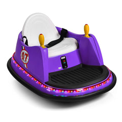 Kids Ride-On Bumper Car with Colorful Flashing Lights and Music