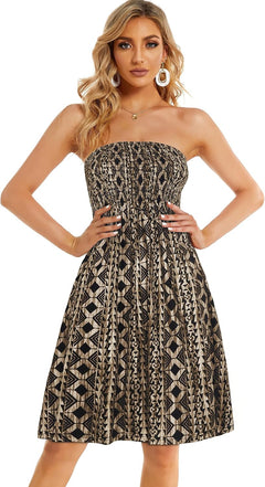 Summer Dresses for Women Beach Coverups Strapless Casual Sleeveless Sundress 2026