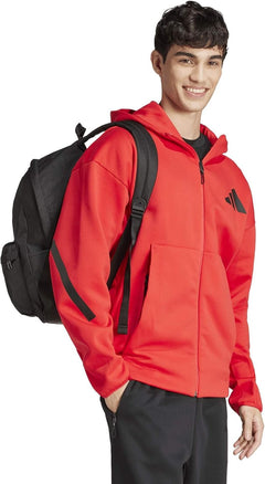 Adidas Unisex Classic Three Stripes Back to School Backpack, Black/White, One Size