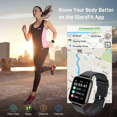 All-in-One Smart Watch & Fitness Tracker - 1.69" Touch Screen, Heart Rate & Sleep Monitor, IP68 Waterproof, Perfect for Men & Women, Compatible with iOS & Android