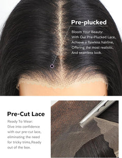 Silky Straight Human Hair Wig for Black Women,200 Density 22 Inch 9X6 HD Lace All Day Comfort Flexi-Fit Invisi Drawstring Wear and Go Glueless Wig Human Hair Pre Plucked Pre Cut Friendly to Beginners
