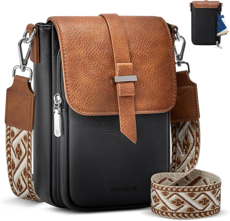 Cross Body Bag for Women Small Phone Shoulder Bag | PU Leather Women'S Crossbody Bags Handbag with Card Slots, with Adjustable Wide Strap and Multiple Pockets