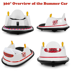 Kids Ride-On Bumper Car with Colorful Flashing Lights and Music