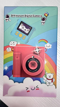 Kids Camera Instant Print,1080P HD Digital Camera for Girls & Boys, Safe Inkless Printing Toys Gifts,32Gb SD Card & 3 Rolls Paper, Birthday Christmas New Year'S Gifts for Ages 3-12