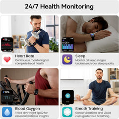 Revolutionary Smart Watch with Alexa, 1.83" HD Display, Bluetooth Calling, Heart Rate & Sleep Monitor, 110+ Sports Modes, IP68 Waterproof Fitness Tracker for Android & iOS